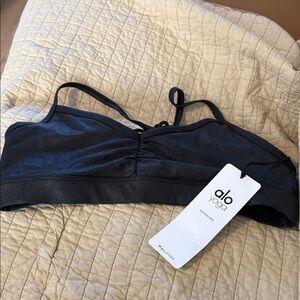 ALO Yoga Midnight Black Sports Bra